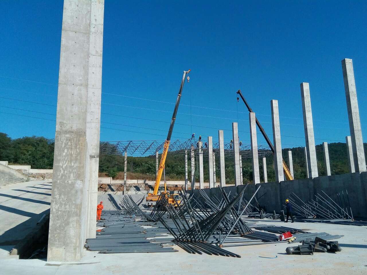 长宁威海搅拌站网架